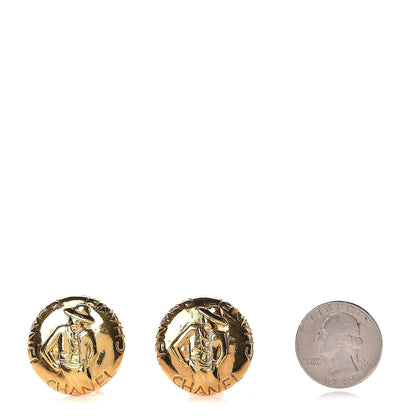 Chanel Coco Clip On Earrings Gold 2 of 4
