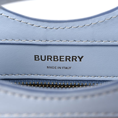 Burberry Canvas Smooth Calfskin Two Tone Mini Pocket Bag Natural Pale Blue 7 of 15