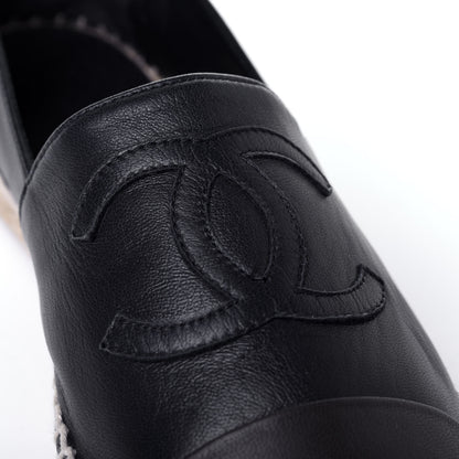 Chanel Lambskin CC Espadrilles 39 Navy Blue Dark Grey 11 of 13