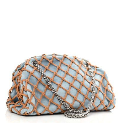 Chanel Denim Medium Canebiers Net Just Mademoiselle Blue Beige 3 of 10