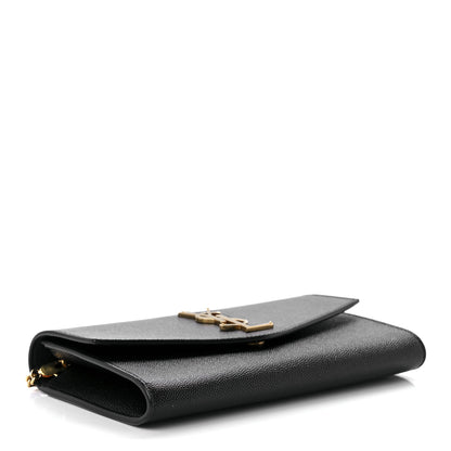 Saint Laurent Grain De Poudre Uptown Chain Wallet Black 5 of 10