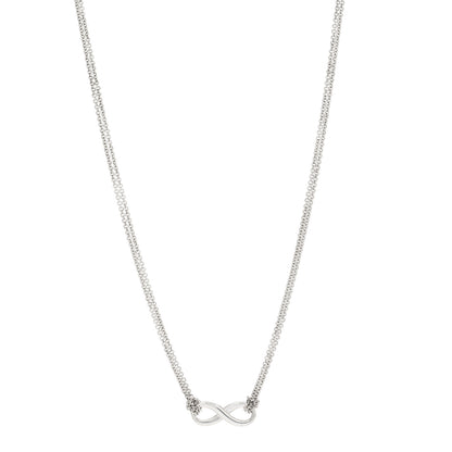 Tiffany Sterling Silver Infinity Pendant Necklace 1 of 5