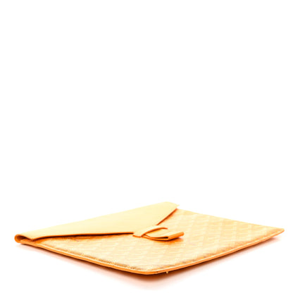 Goyard Goyardine Large Commando Envelope 2 Flat Pouch Yellow 4 of 7