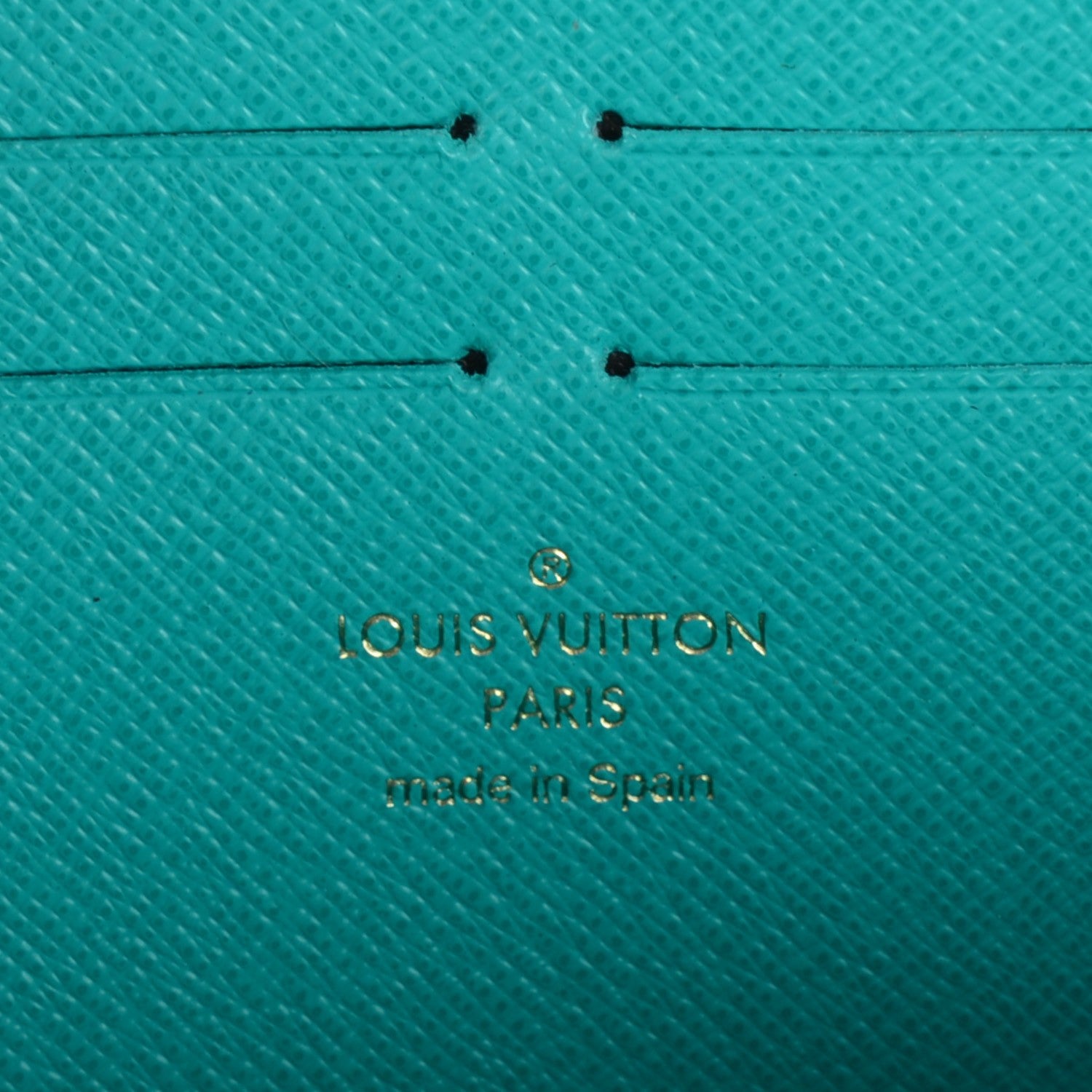 Louis Vuitton Monogram V Zippy Wallet Turquoise 6 of 7