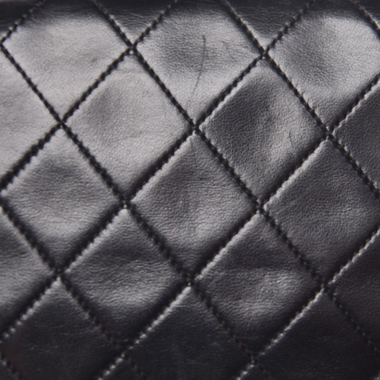 Lambskin Quilted Medium Bijoux Chain Double Flap Black
