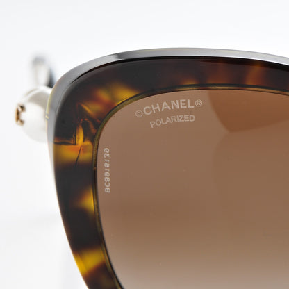 Chanel Square Winter Polarized Pearl Sunglasses 5339-H-A Tortoise 8 of 8