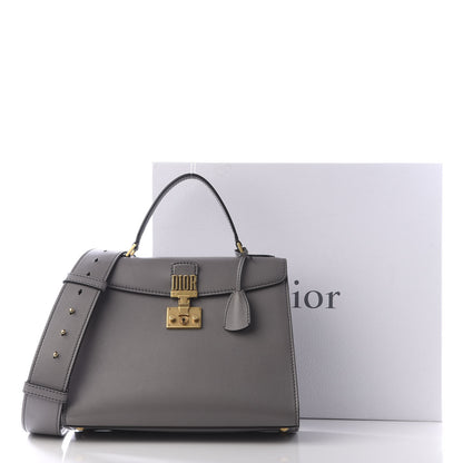 Christian Dior Calfskin Dioraddict Top Handle Iron Grey 10 of 10