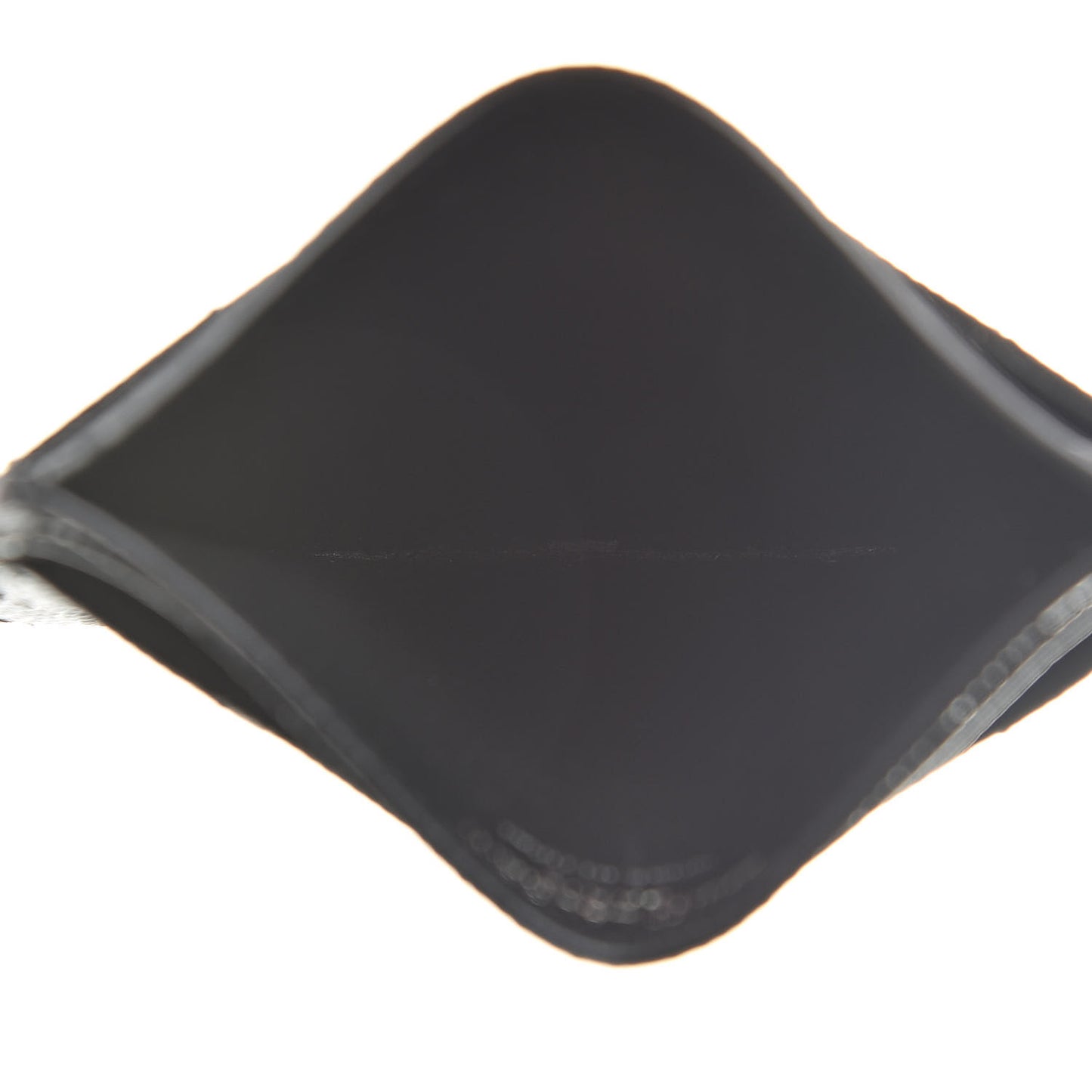 Grain De Poudre Matelasse Chevron Monogram Credit Card Case Black