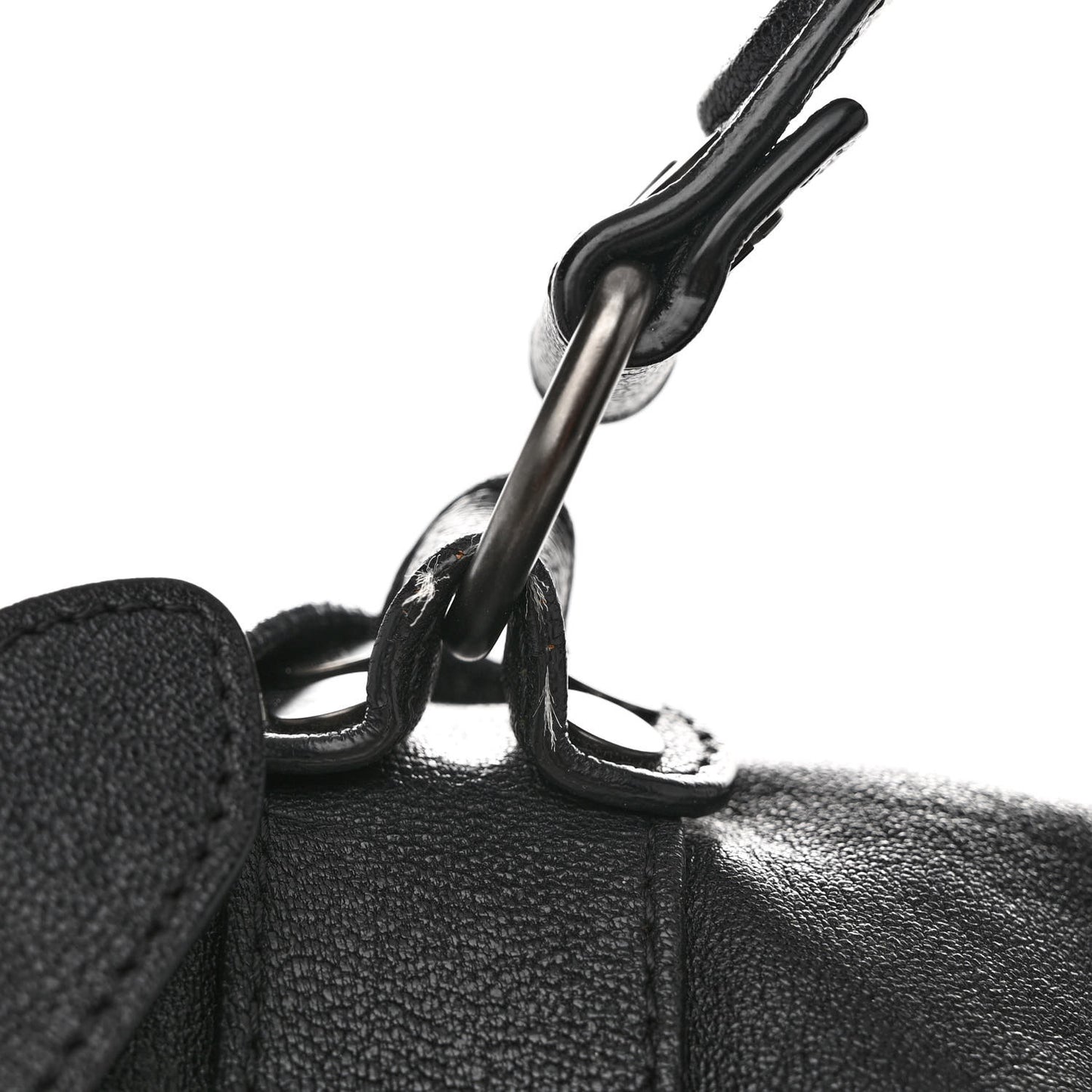 Lambskin PS1 Large Satchel Black