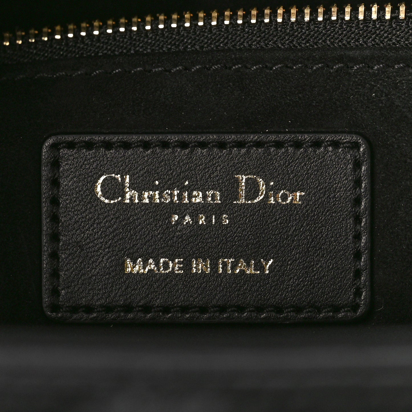Lambskin Cannage Large Lady Dior Black
