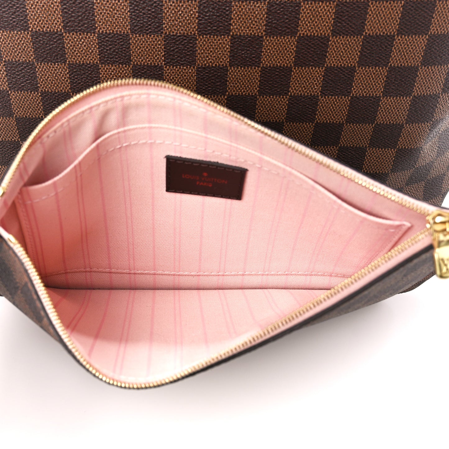 Damier Ebene Neo Neverfull MM Rose Ballerine
