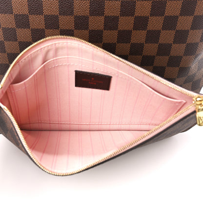 Louis Vuitton Damier Ebene Neo Neverfull MM Rose Ballerine 9 of 13