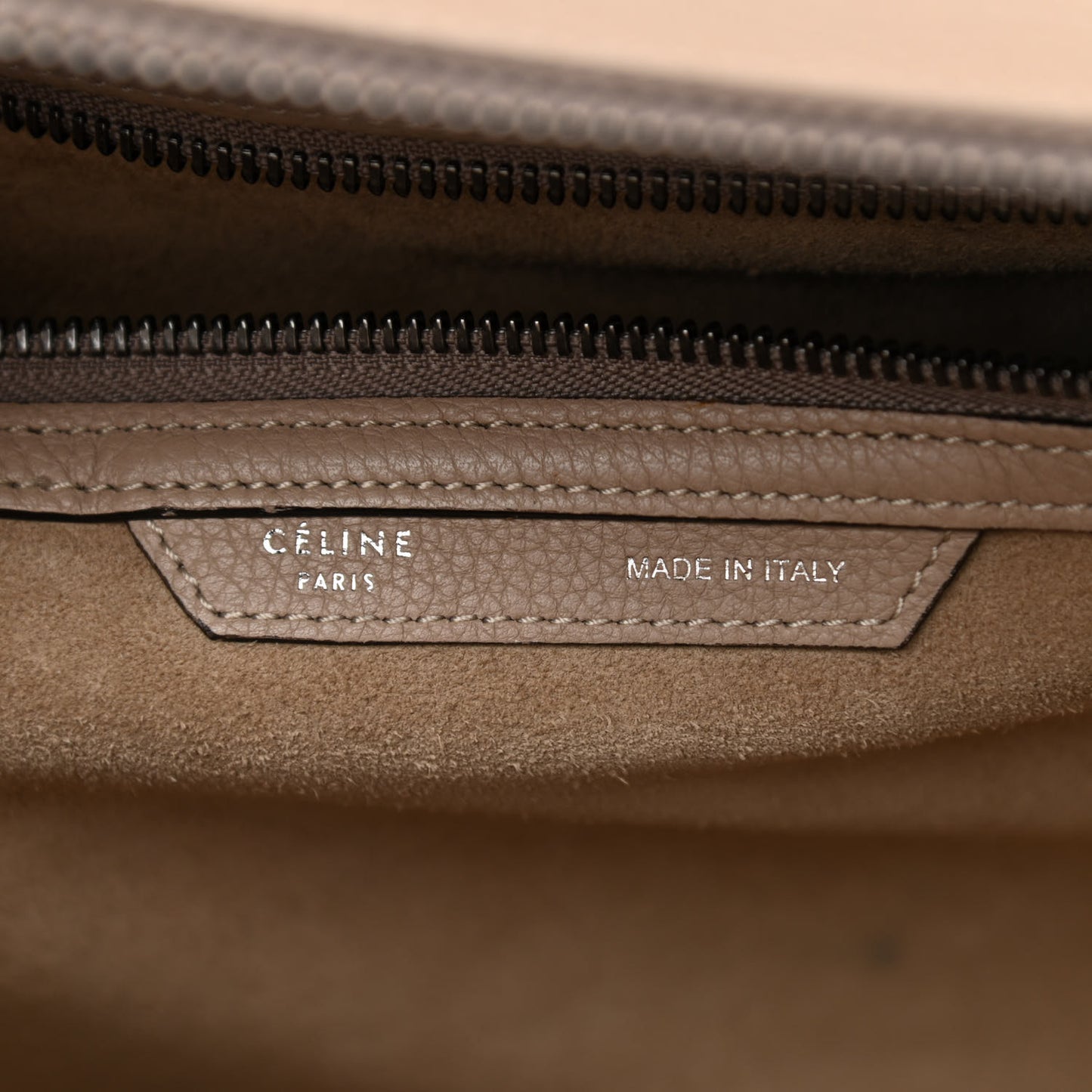 Drummed Calfskin Mini Luggage Dune