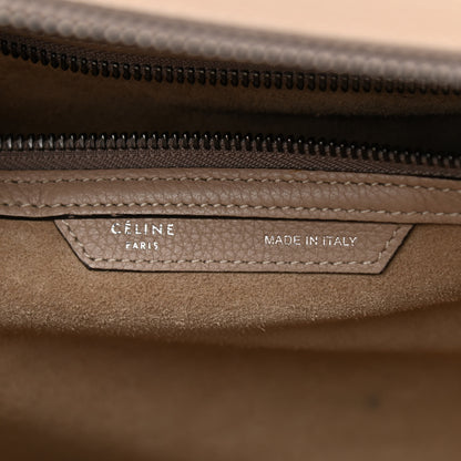 Celine Drummed Calfskin Mini Luggage Dune 6 of 14