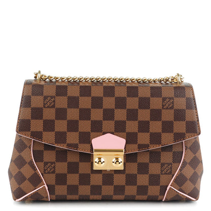 Louis Vuitton Damier Ebene Caissa Clutch Rose Ballerine 1 of 7