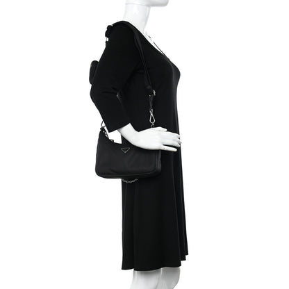 Prada Nylon Re-Edition 2005 Shoulder Bag Black 2 of 11