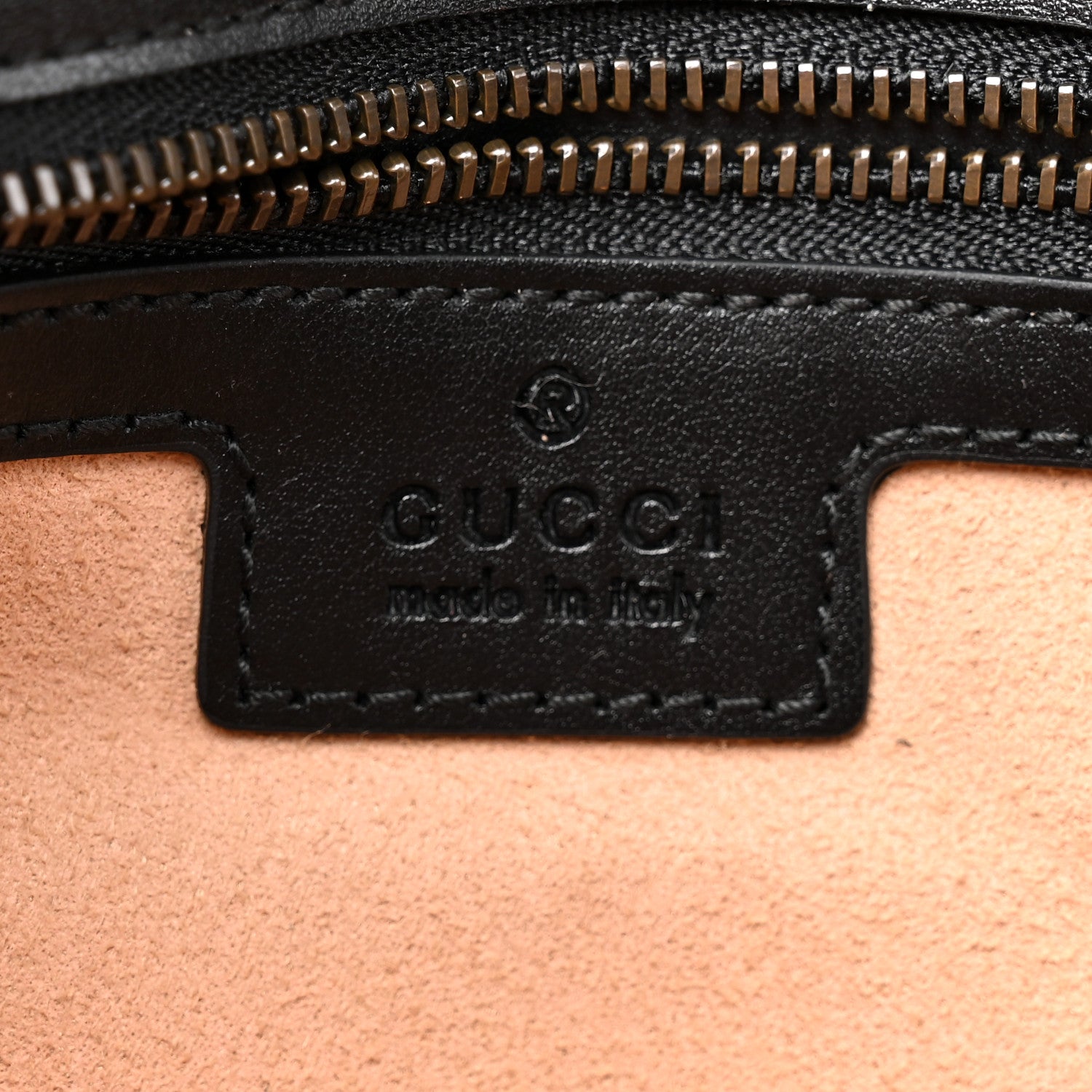 Gucci Calfskin Matelasse Small GG Marmont Shoulder Bag Black 6 of 10