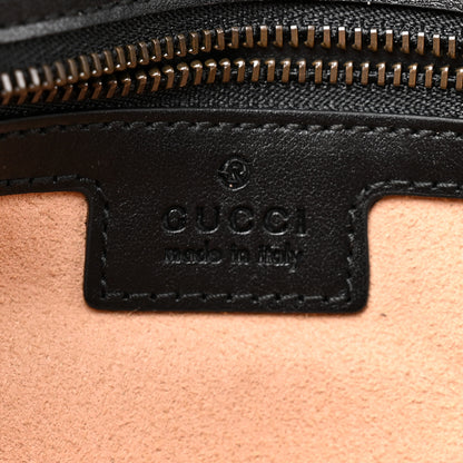 Gucci Calfskin Matelasse Small GG Marmont Shoulder Bag Black 6 of 10