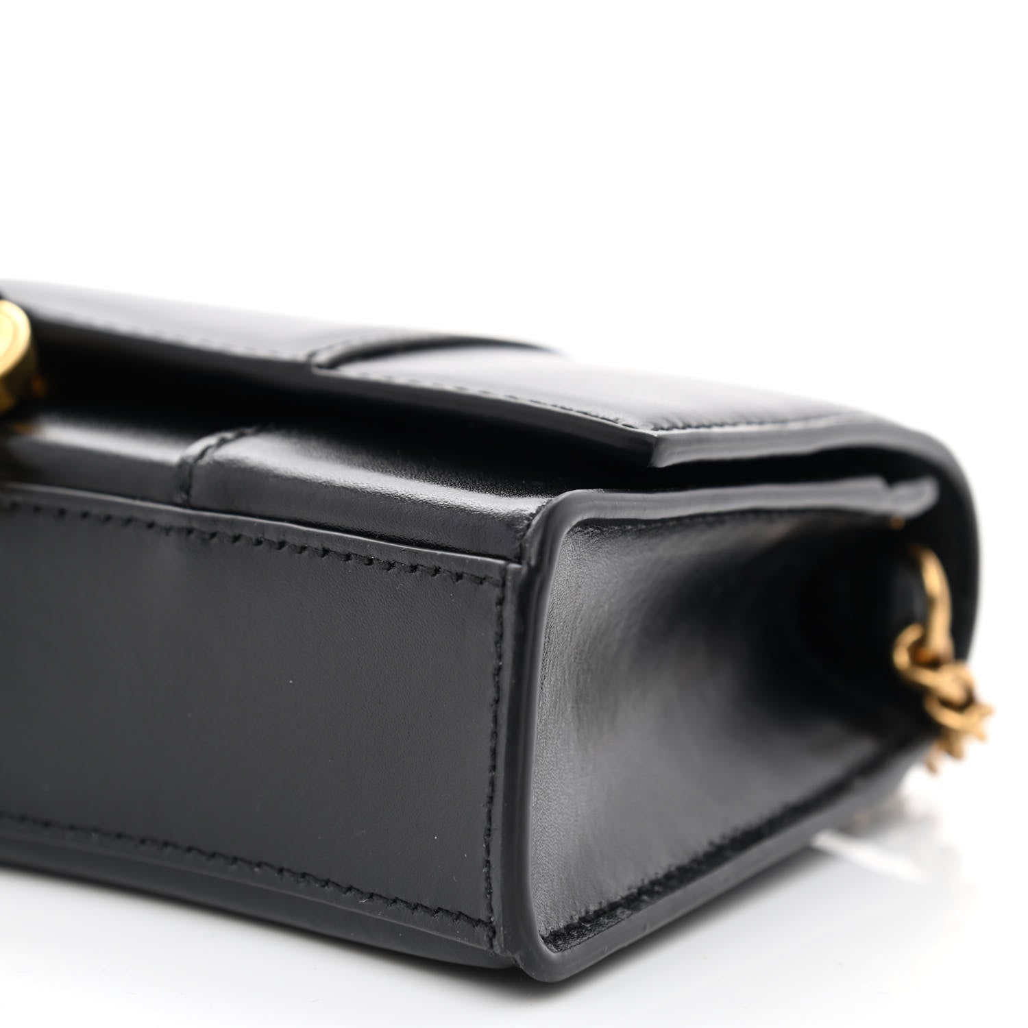 Balenciaga Shiny Box Calfskin Hourglass Chain Bag Black 9 of 10