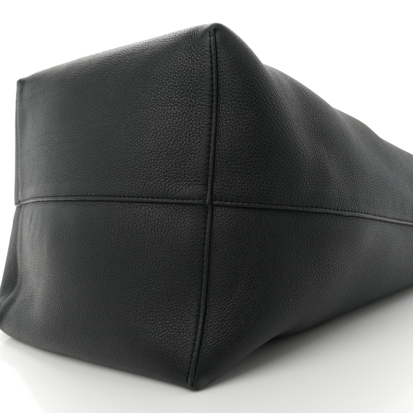 Grained Calfskin Large N/S Park Tote Black