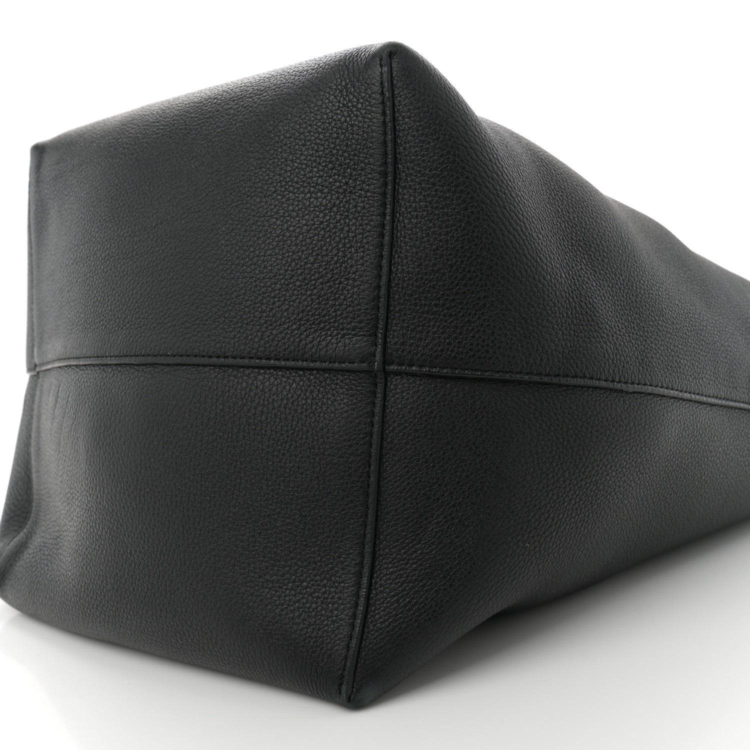 The Row Grained Calfskin Large N/S Park Tote Black 10 of 10