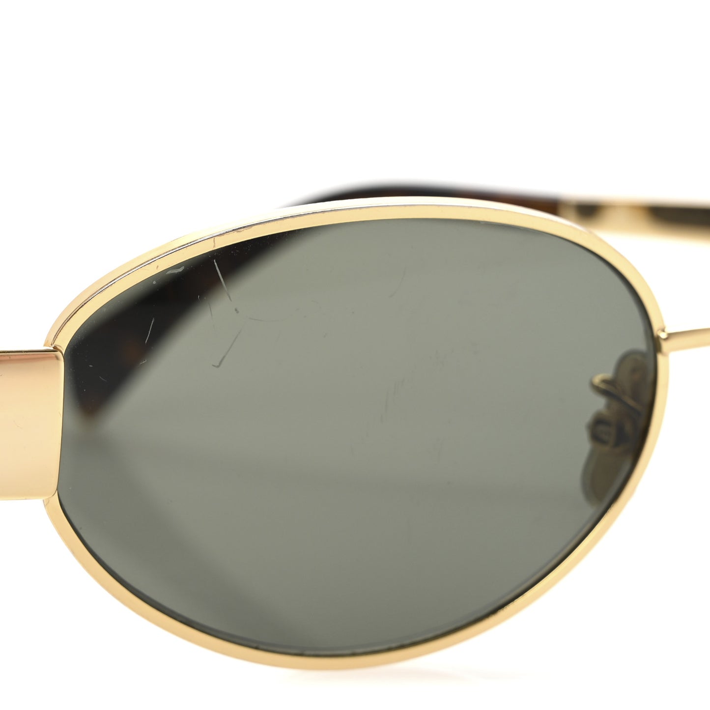 Metal Triomphe 01 Sunglasses CL40235U Gold Green