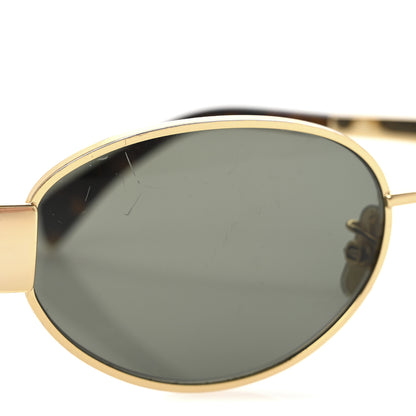 Celine Metal Triomphe 01 Sunglasses CL40235U Gold Green 7 of 8
