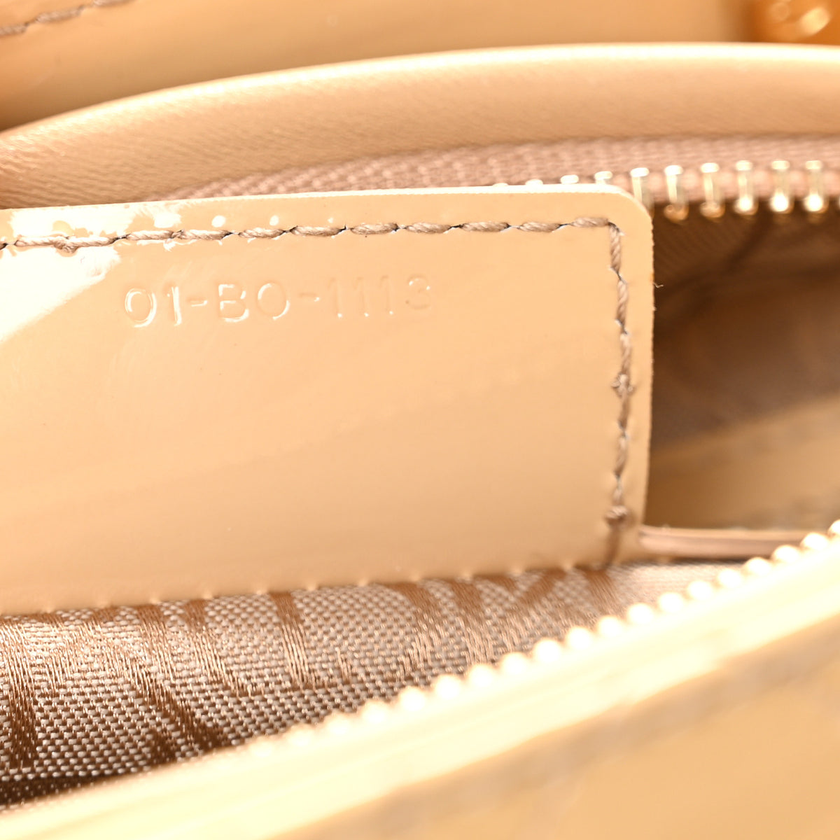 Christian Dior Patent Cannage Medium Lady Dior Beige 7 of 10