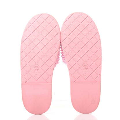 Chanel Tweed CC Flat Mules M Pink 6 of 10