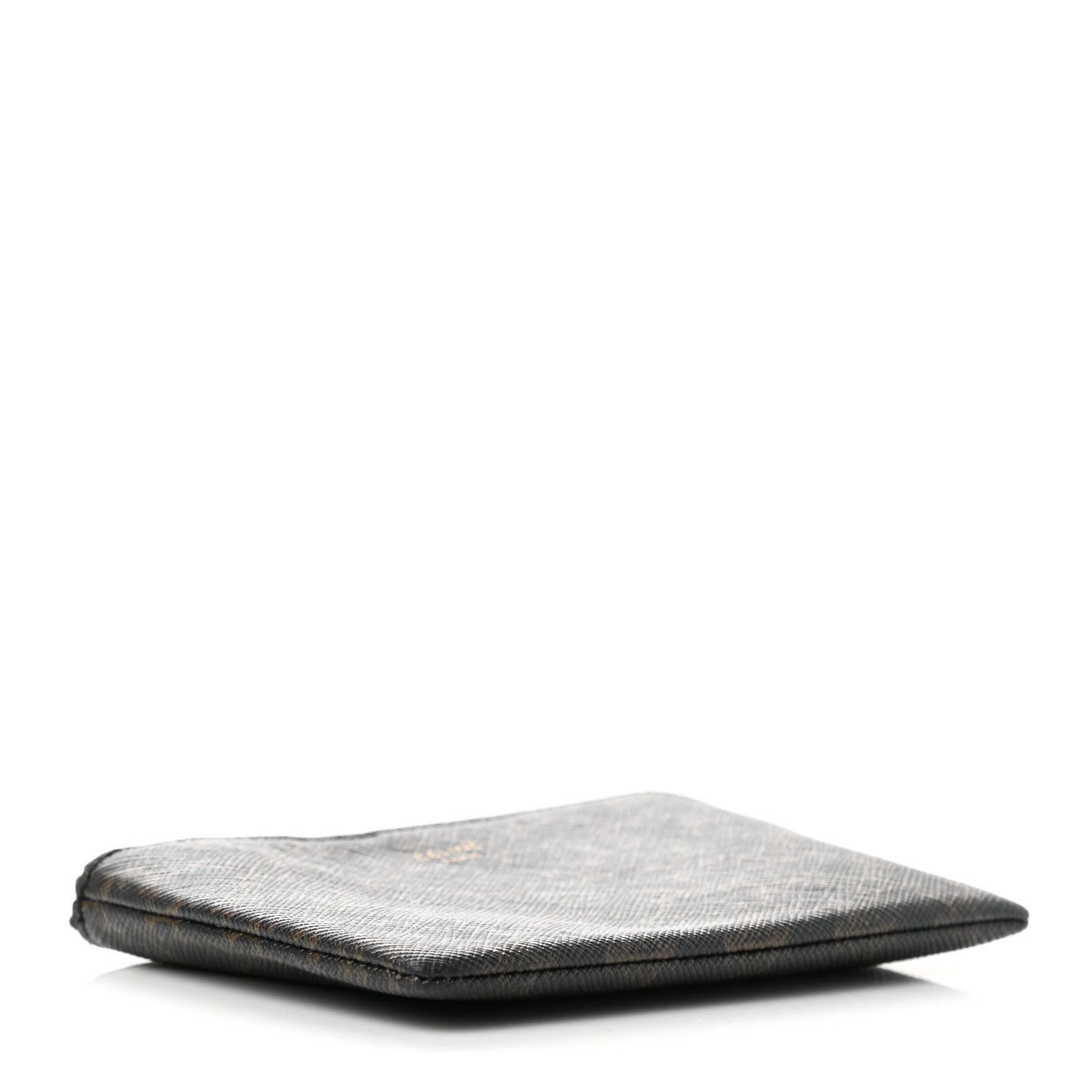 Celine Triomphe Canvas Coin and Card Pouch With Hook Black 4 of 9