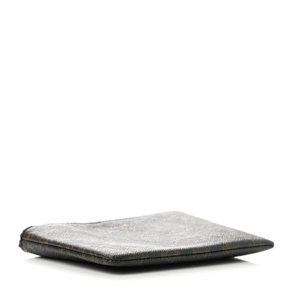 Celine Triomphe Canvas Coin and Card Pouch With Hook Black 4 of 9