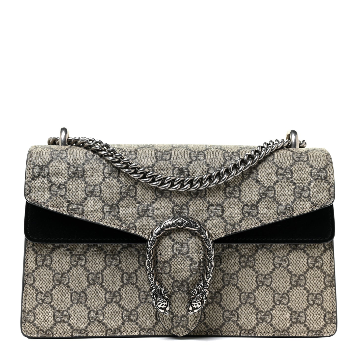 GG Supreme Monogram Small Dionysus Shoulder Bag Black