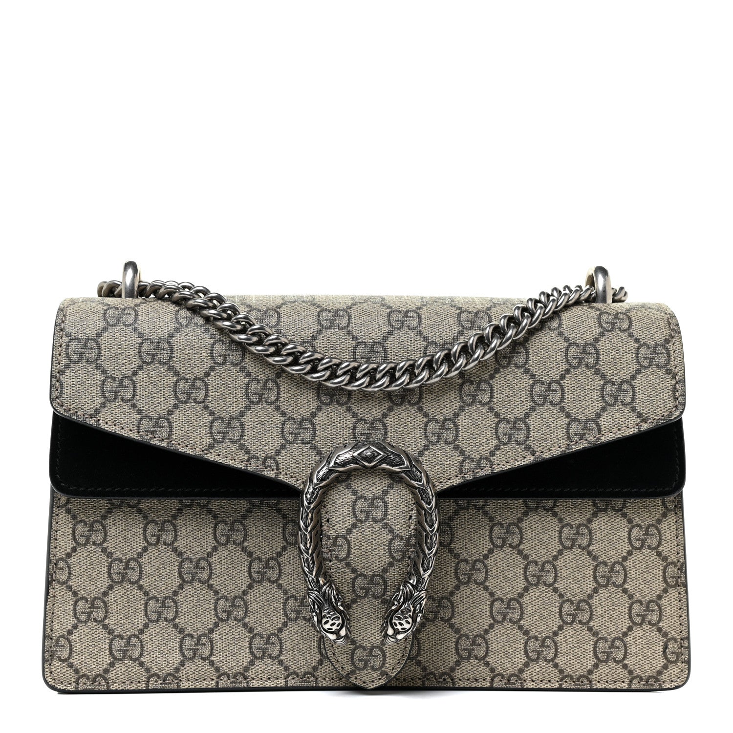 Gucci GG Supreme Monogram Small Dionysus Shoulder Bag Black 1 of 14