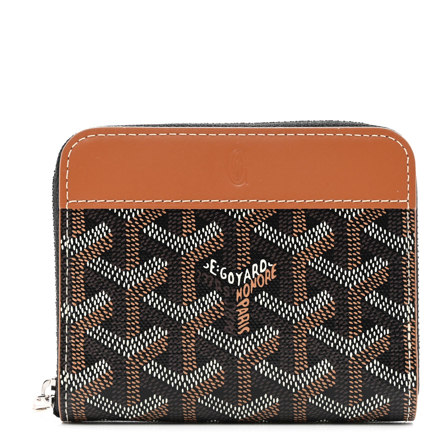 Goyardine Matignon Porte Monnaei Wallet Black Gold