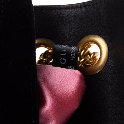 Gucci Velvet Matelasse Small GG Marmont Shoulder Bag Black 8 of 14