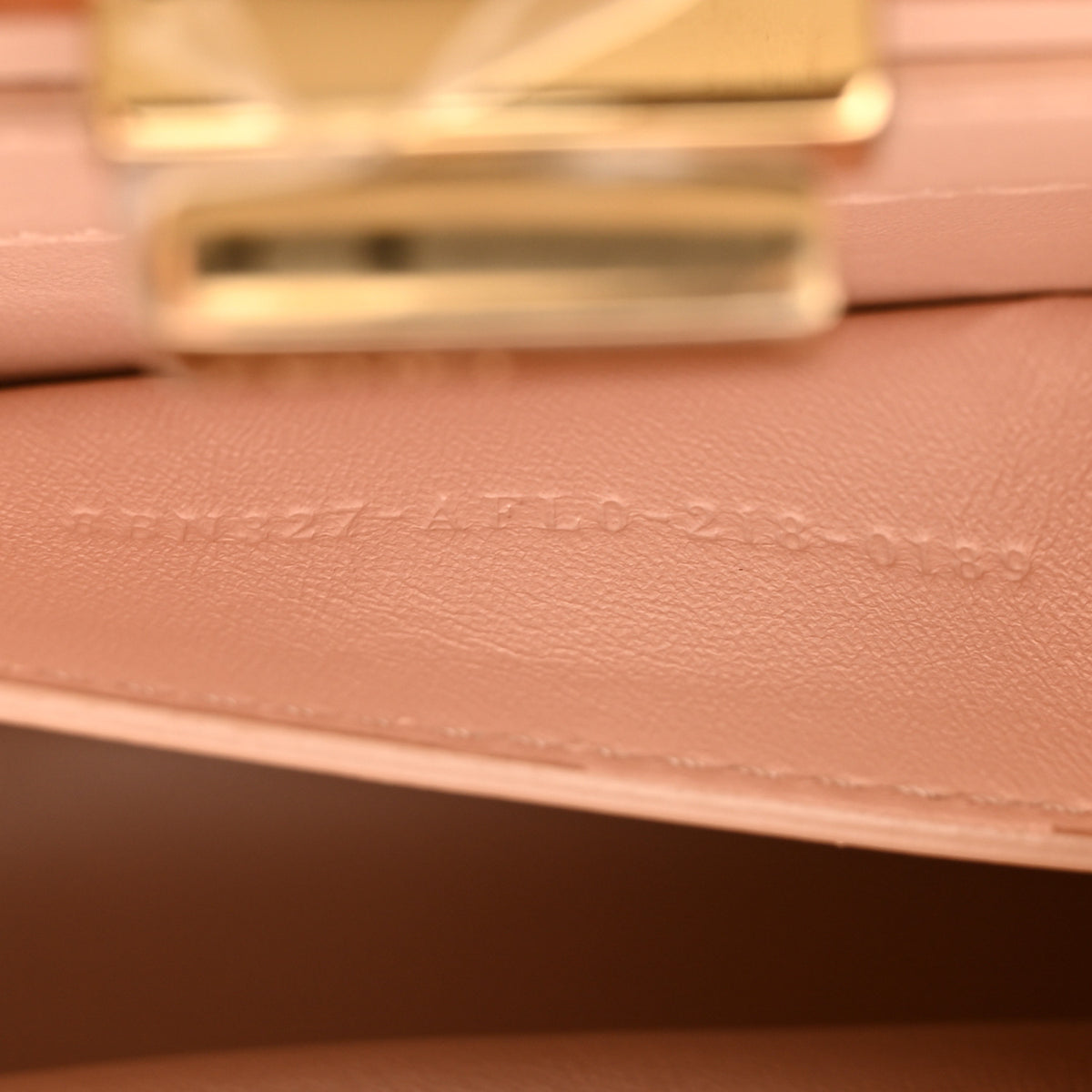 Vitello Seta Nappa Bi-Color Small Peekaboo I SEE U Satchel White Ice Light Rose Tortora
