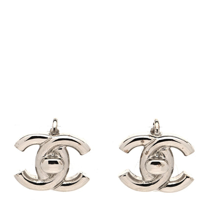 Chanel Metal CC Turnlock Clip On Earrings Gold 1 of 6