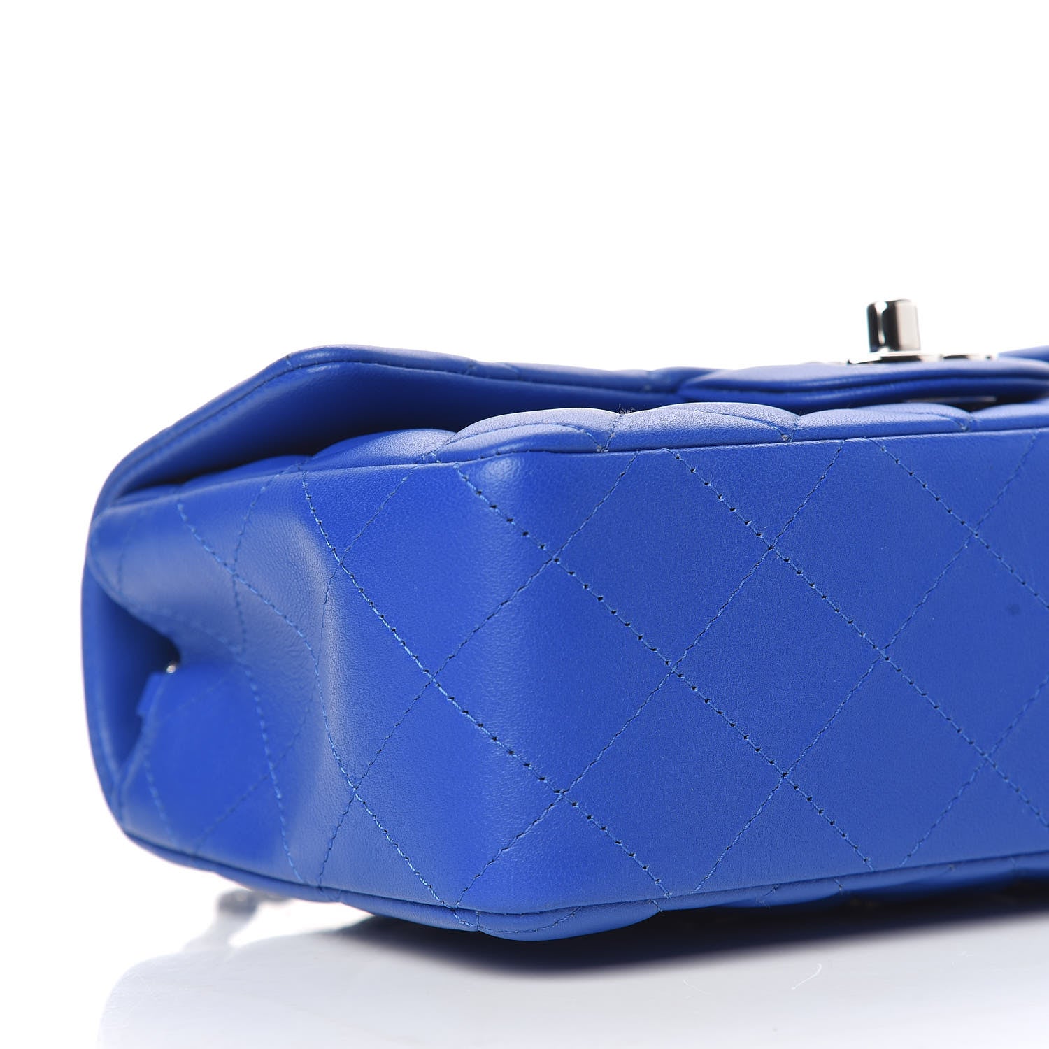 Chanel Lambskin Quilted Mini Rectangular Flap Royal Blue 5 of 10