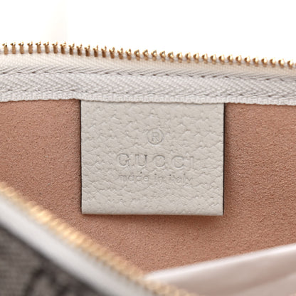 Gucci GG Supreme Monogram Flora Web Ophidia Vertical Shopping Tote White 8 of 10