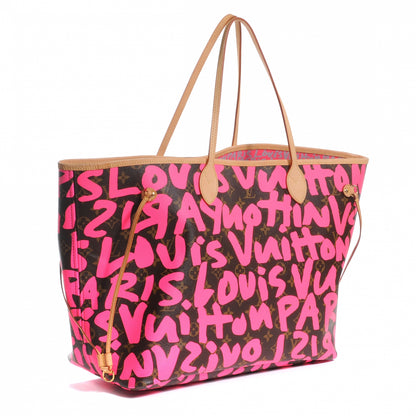 Louis Vuitton Monogram Graffiti Neverfull GM Fuchsia 4 of 8