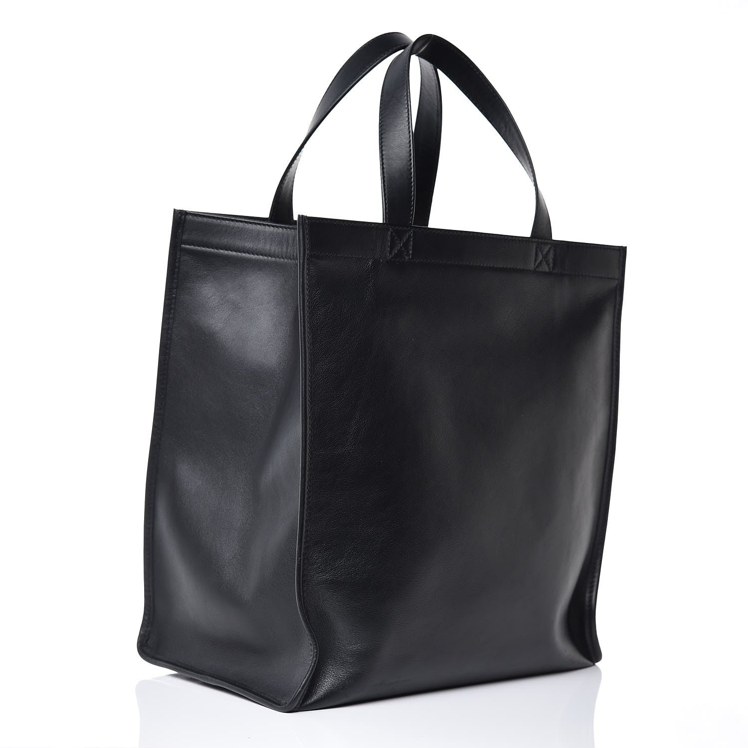 Balenciaga Calfskin Kittens Market Shopper Black 3 of 7