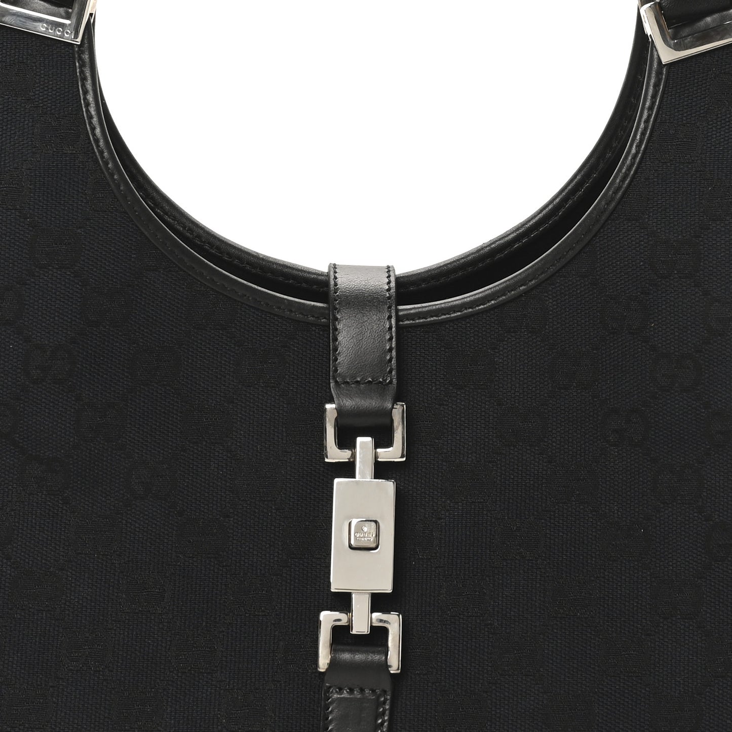 Monogram Bardot Shoulder Bag Black
