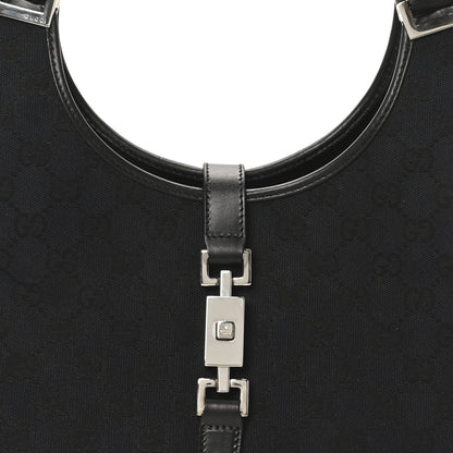 Gucci Monogram Bardot Shoulder Bag Black 8 of 10