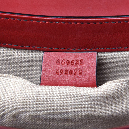 Gucci Microguccissima Medium Emily Chain Shoulder Bag Red 9 of 12