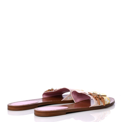 Louis Vuitton Monogram By The Pool Lock It Flat Mule 41 Pink 3 of 6