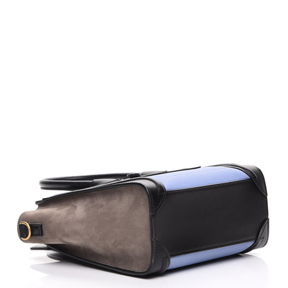 Celine Baby Grained Calfskin Nubuck Nano Tri-Color Luggage Porcelain 4 of 7