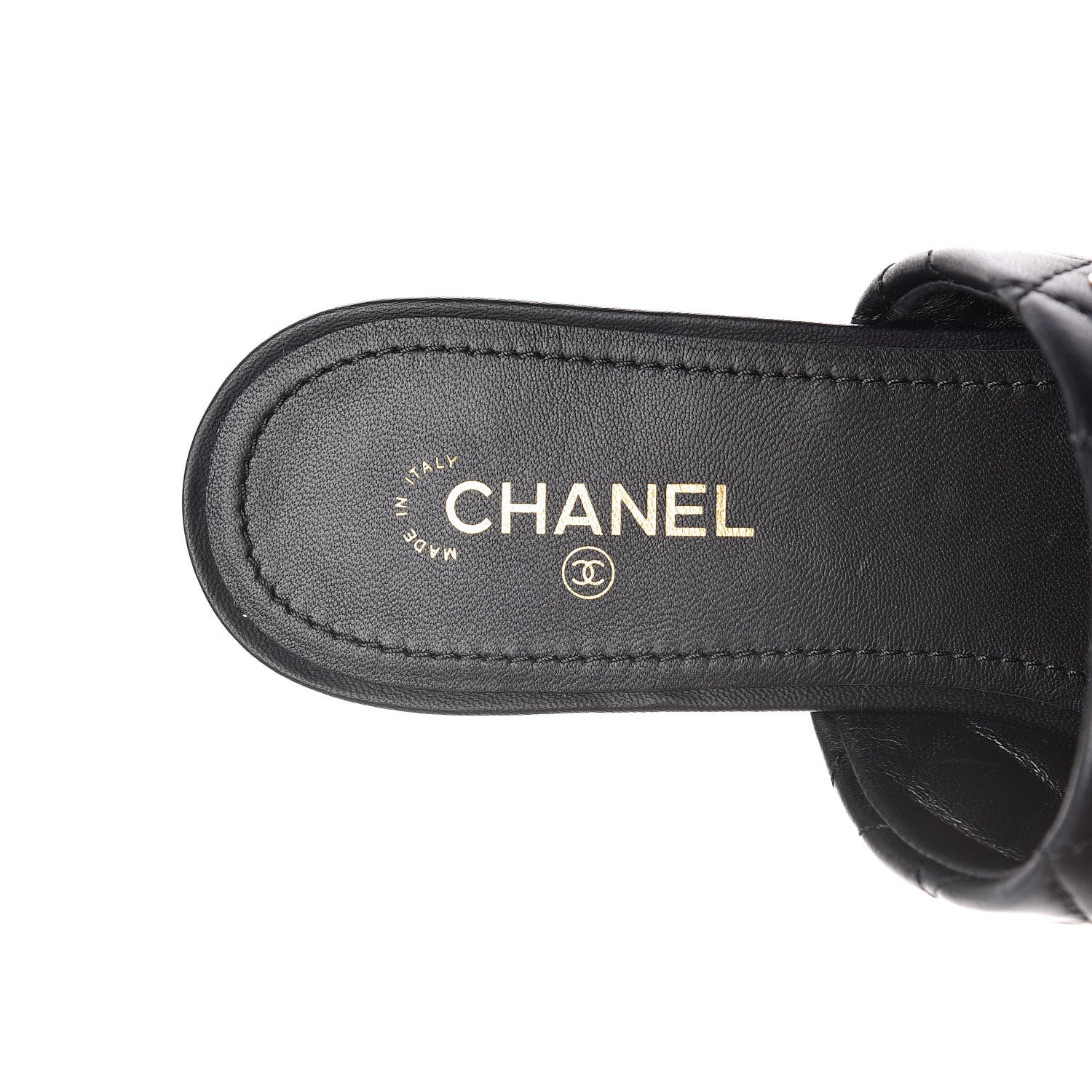 Chanel Lambskin Quilted Chain Mules 36 Black 8 of 9