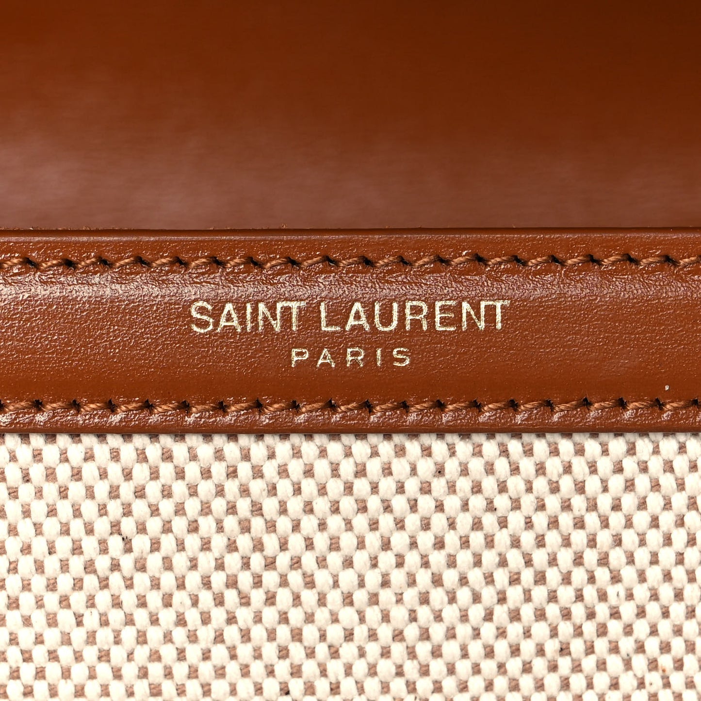 Canvas Calfskin Mini Classic Monogram Cassandra Top Handle Tan Natural