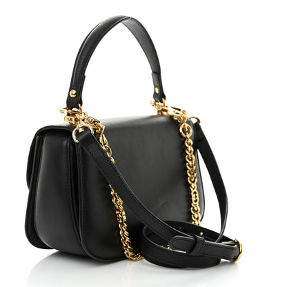 Gucci Roxy Calfskin Small Blondie Top Handle Shoulder Flap Bag Black 3 of 13