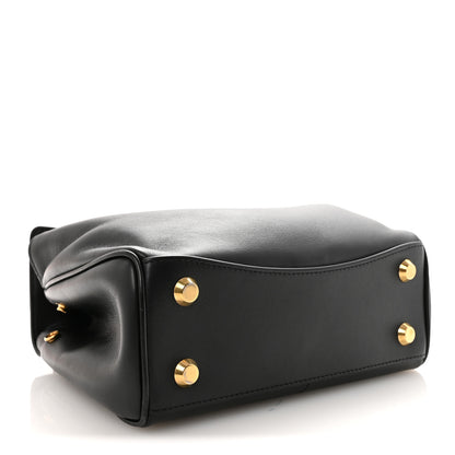 Balenciaga Natural Smooth Calfskin Mini Rodeo Top Handle Handbag Black 4 of 9